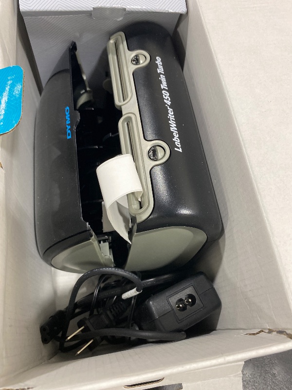 Photo 1 of DYMO Label Printer | Label Writer 450 Twin Turbo Direct Thermal Printer Fast Printing Great for Labeling Filing Shipping Mailing Barcodes and More Home & Office Organization