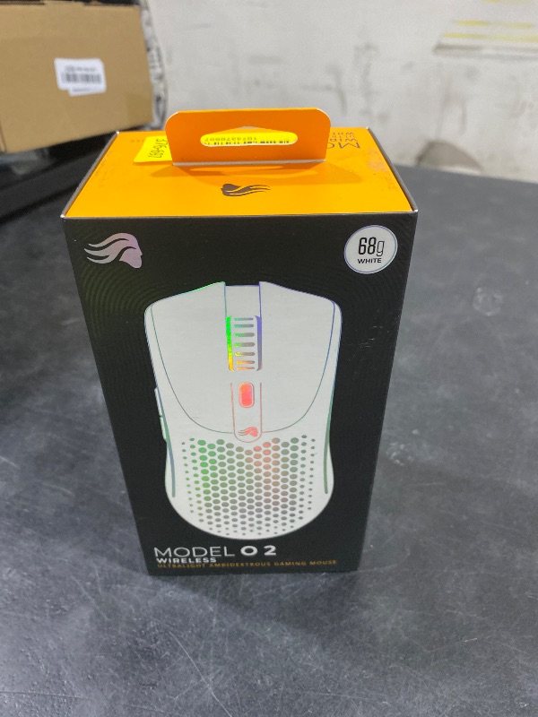 Photo 1 of Glorious Gaming Model O 2 Wireless Gaming Mouse - Hybrid 2.4GHz & Bluetooth Wireless, 68g Superlight, Long Battery Life, 26k BAMF 2.0 Sensor, RGB, Ambidextrous, 6 Buttons, PTFE Feet - White
