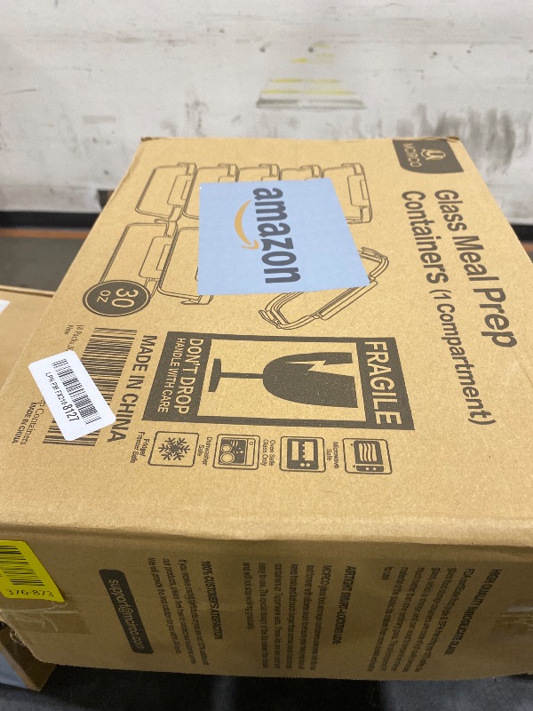 Photo 1 of [8-Pack,30 oz]Glass Meal Prep Containers,Glass Food Storage Containers,Airtight lunch Containers with Lids, Microwave, Oven, Freezer and Dishwasher