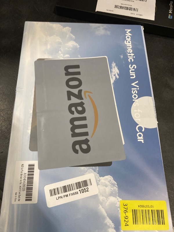 Photo 1 of NAZZO Car Visor Extender Sun Blocker, Polarized Sunvisor Extension with Removable Magnetic PC Lens, Anti Glare Car Visor Extended for Safe Driving, Universal for SUV, Family Automotive, Black