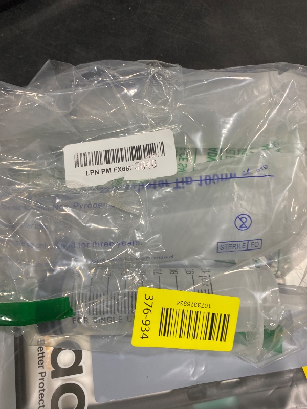 Photo 1 of 3 Pack 100ml Syringes, Large Garden Syringe for Scientific Labs, Watering, Refilling