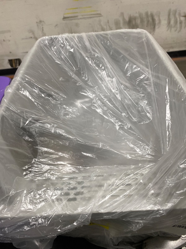 Photo 1 of Stainless Steel Litter Box with Lid, Sifting Litter Box for Pine Pellets, 17.3”×13.4”×10.5” Enclosed Metal Litter Boxes for Small Cats & Kittens, High Sided Anti-Leakage, Easy Cleaning, Less Tracking