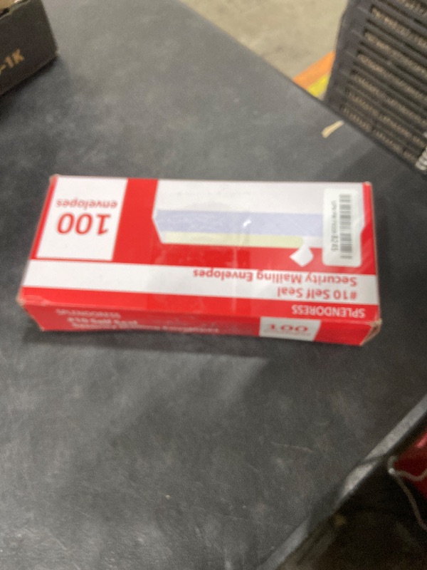 Photo 1 of #10 Envelopes Letter Size Self Seal | 100 Business Mailing Security Peel and Sealing Envelope | 100% Tinted | no 10 White Windowless Legal Regular Plain Envelops Pack | 4-1/8 x 9-1/2 Inches | 24 LB