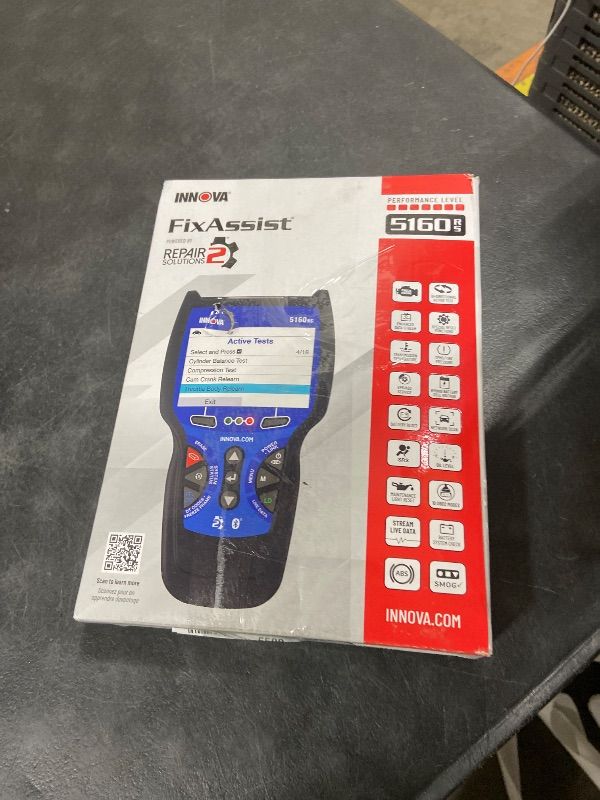 Photo 1 of INNOVA 5160RS, OBD2 Bidirectional Scan Tool, OE-Level All System Diagnostics, Reset Oil Light/Battery/EPB/SAS/DPF, Mechanic Recommended Fixes & Parts, TSBs, 1yr Warranty, Free Updates