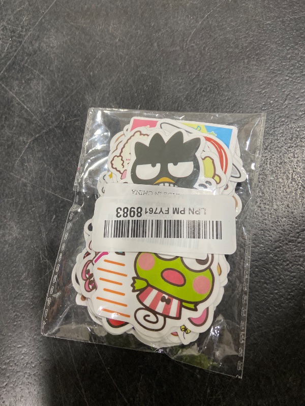Photo 1 of 100pcs Sanrio Cartoon Stickers, Kawaii Hello Kitty Kuromi Mymelody Waterproof Vinyl Decal for Teen Kids Girl Adult Laptop, Travel Case, Phone, Bike, Water Bottle, Guitar, Computer, Skateboard