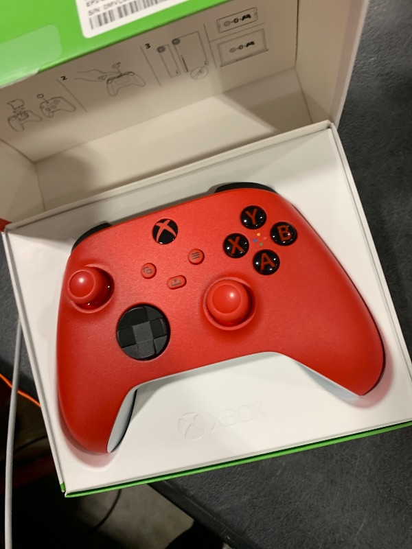 Photo 1 of Xbox Wireless Gaming Controller (2025) – Pulse Red – Play on Xbox, Windows, Android, iOS, FireTV Sticks, Smart TVs, VR Headsets