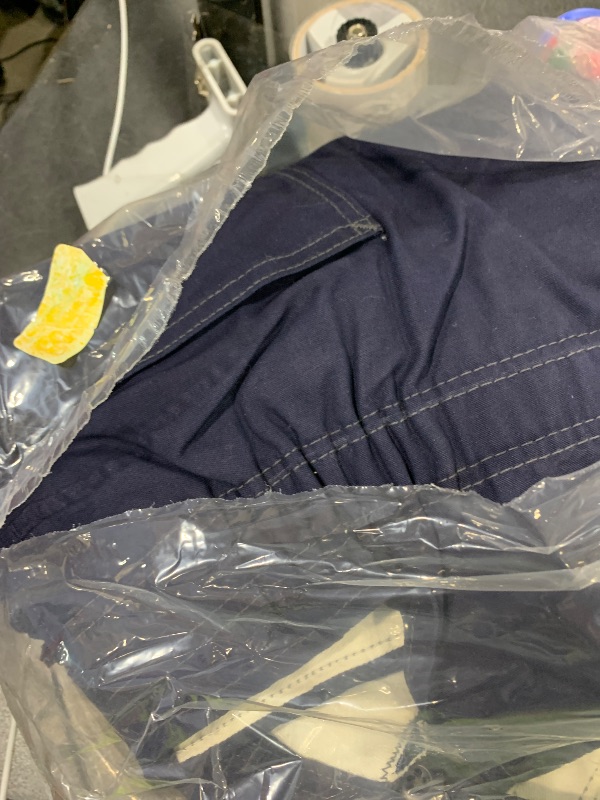 Photo 1 of Carhartt Men's Flame Resistant Loose Fit Quick Duck Insulated Bib Overall, Dark Navy, W42 x L28