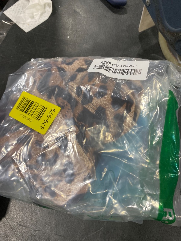 Photo 1 of SHENHE Women's Leopard Low Rise Lace Up Shorts Y2k Rave Party Club Shorts Brown Leopard Large