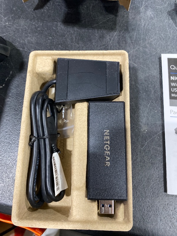 Photo 1 of NETGEAR Nighthawk WiFi 6E USB 3.0 Adapter (A8000) - AXE3000 Tri-Band Wireless Gigabit Speed (Up to 3Gbps) - New 6GHz Band – Works with Any WiFi 6 or 6E Router Or Mesh System - for Windows PC