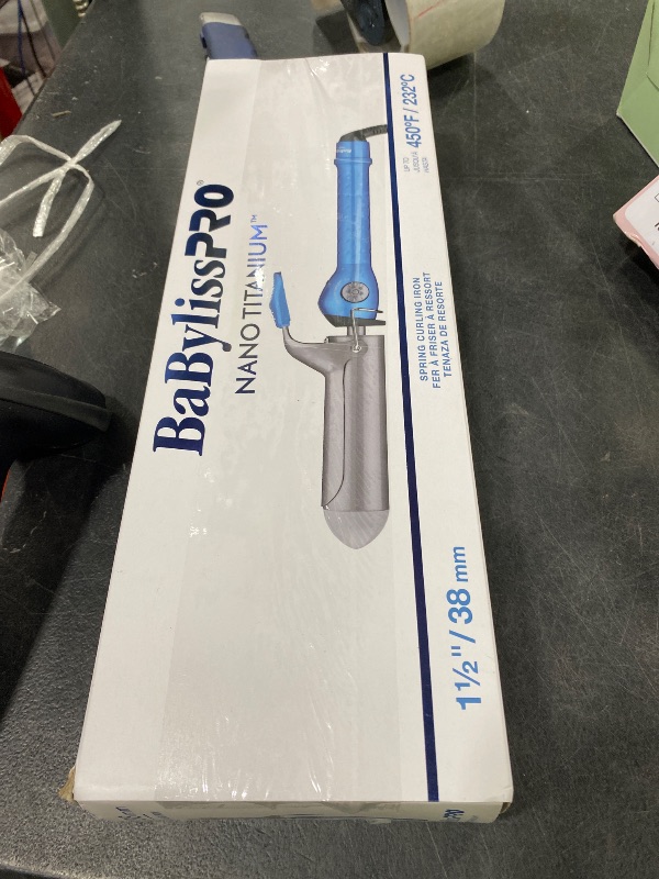 Photo 1 of Nano Titanium Spring Curling Iron, Professional Hair Wand, Tool for Stylists, Nano Titanium Technology for Big voluminous curls or Loose Waves