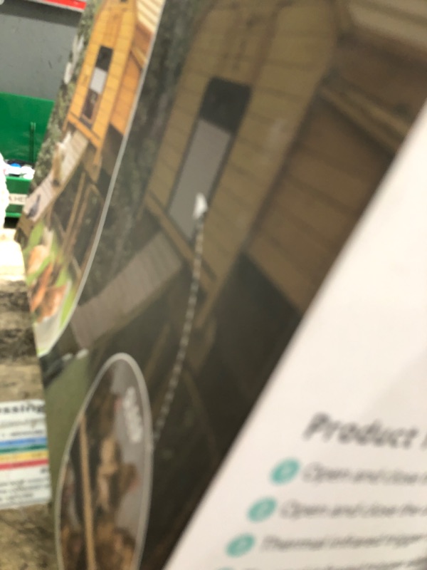 Photo 1 of 1080P HD Camera Solar Automatic Chicken Coop Door, 5000 mAh Large Battery, Support WiFi, APP Remote Viewing and Control, Timer, Alarm Driver Function, Easy to Install and Use.