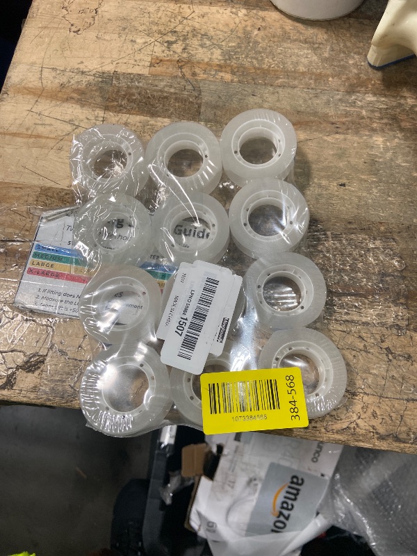Photo 1 of 12 Rolls Clear Tape Refills SMALL