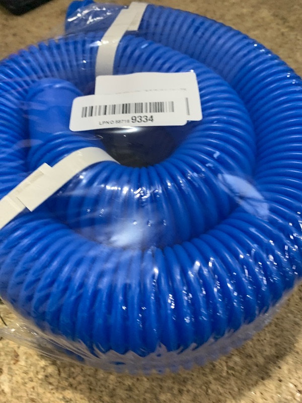 Photo 1 of 1-1/2" ×3ft Pool Skimmer Hose Replacement for Intex Above Ground Pool Compatible Summer waves Pools P58150036 (Blue -2 Pack)