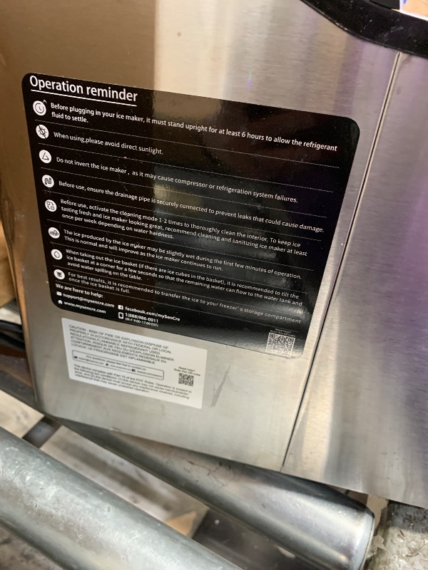 Photo 1 of *** PARTS ONLY *** SenCre Countertop Ice Maker