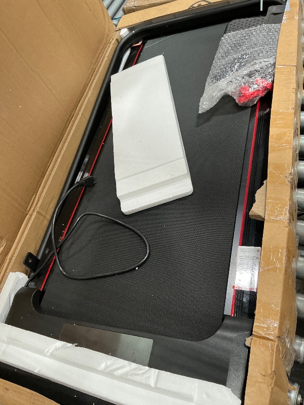 Photo 1 of **NO REMOTE** Walking Pad Treadmill with Incline and Handle Bar, 7.5MPH Under Desk Foldable Treadmill for Home Office with Remote Control