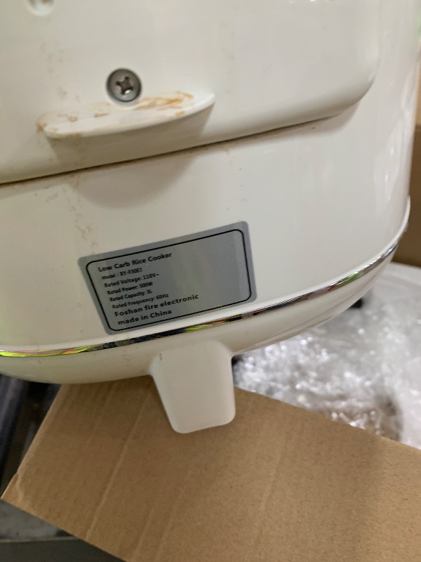 View 4 of **MISSING SOME ACCESSORIES**Novaspark Stainless Steel Rice Cooker - 6 Cup (Uncooked)