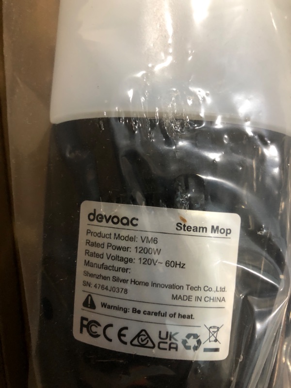 View 3 of ***Parts Only*** DEVOAC VM6 Scrubbing Steam Mop with Rotating Mop Pads, 10 in 1 Steam Mop, Lightweight Spin Mop & 3 Steam Modes for Hard Floor Laminate Marble Floors (Ink)
