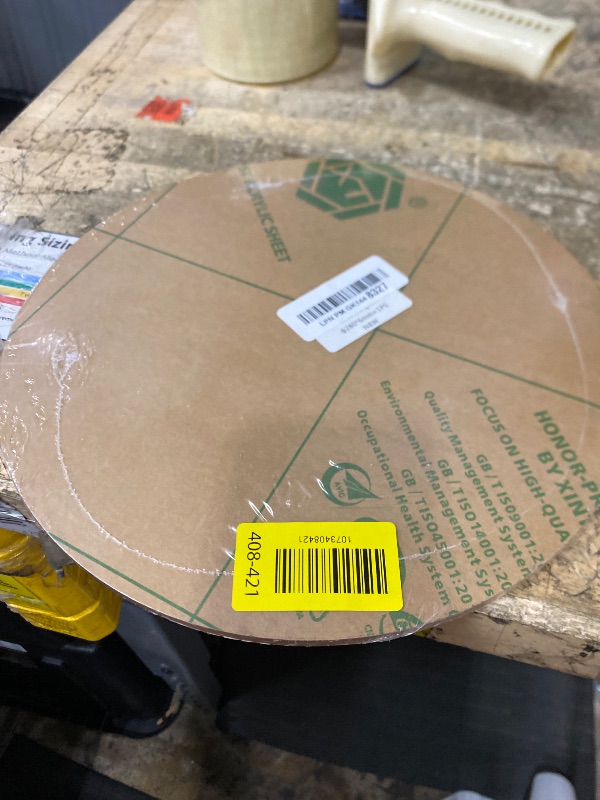 Photo 1 of 1 Pieces 1/4" Round Plexiglass Sheet, 11 Inch Diameter Clear Acrylic Circle, Round Cake Disk Acrylic Sheet, Plexiglass Table Top, Acrylic Backdrop