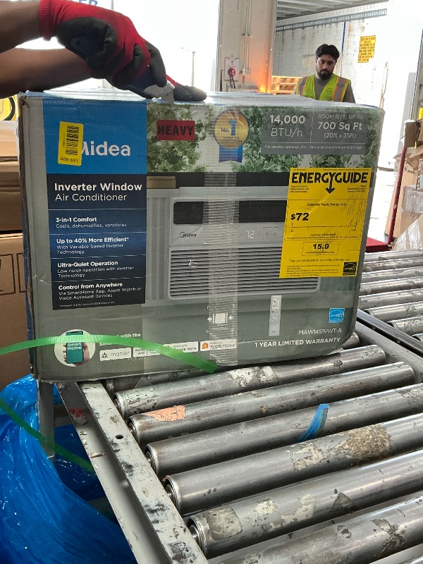 View 2 of **PARTS ONLY** Midea 14,000 BTU Smart Inverter 115V Window Air Conditioner, 700 Sq Ft