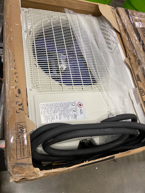 Photo 1 of **HEAVY DAMAGE, FOR PARTS ONLY** Garvee Mini Split Air Conditioner & Heater, 12000 BTU 115V, 22 SEER2