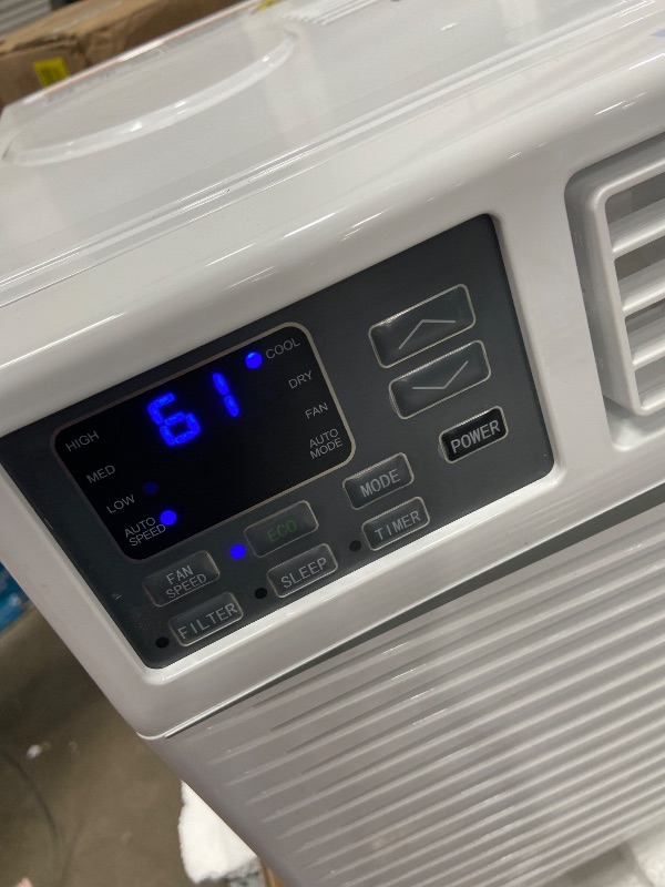 Photo 1 of 12000 BTU Window Air Conditioner, Energy Saving Window AC Unit with Remote & App Control, Timer Function & Easy Install Kit, for Rooms up to 550 Square Feet, 115V/60Hz, White