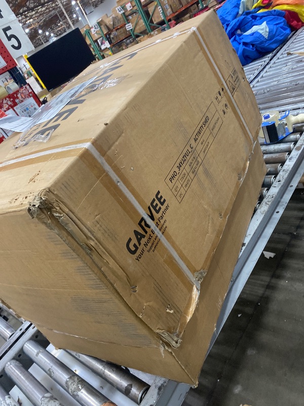 View 4 of *** PARTIAL SET - BOX 1 OF 2 ONLY *** Garvee 12x20 ft Portable Garage, Car Port with 200 g PE Tarp Canopy, with 2 Roll-Up Doors and 4 Windows, for Temporary Paint Booth, Boats&Pickups Shed, and Event Shelter, White