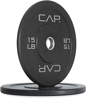 View 3 of **ONLY  2 10 LB WEIGHTS** CAP Barbell Rubber Olympic Bumper Plate | Multiple Options/Colors