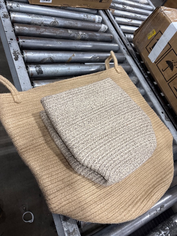 Photo 1 of *** FOR Reference CHECK ALL PHOTOS***. ICERZCZ 11 Inch Cube Storage Bins, Woven Baskets, Mixed Brown, Pack of 3