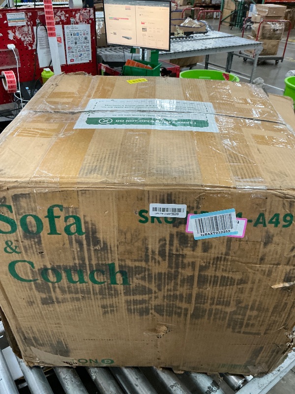 View 4 of ** PARTS ONLY PARTIAL SET APPEARS TO BE OTTOMAN ONLY**
HONBAY Modular Sectional Sleeper Sofa with Pull Out Bed,Corduroy U Shaped Couch with Storage, Sectional Couches for Living Room,Green