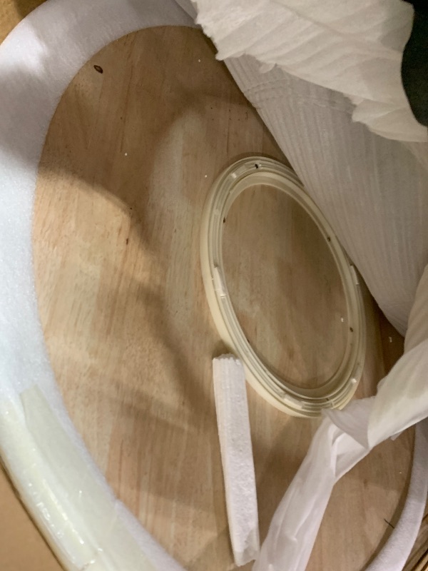 View 2 of (HHFSST Wooden Lazy Susan Turntable - 24-40 inch