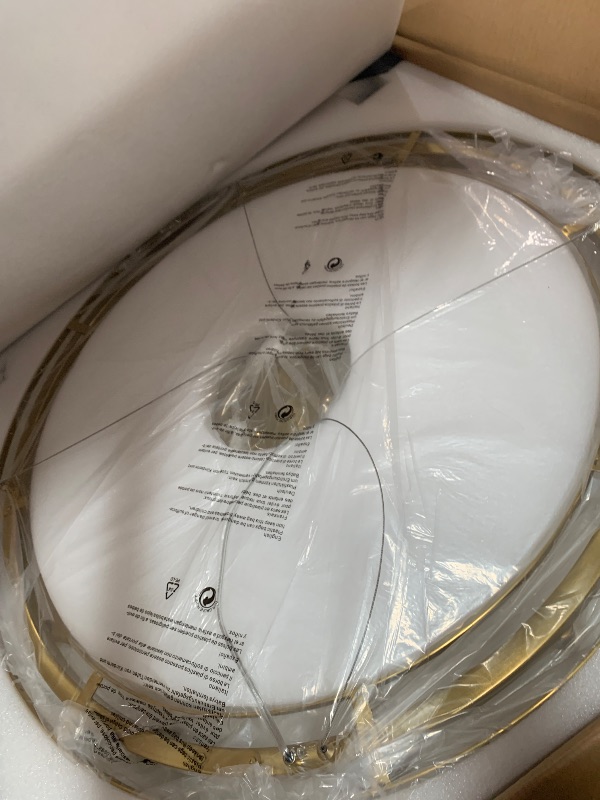 View 2 of (BRAND NEW) OSRoyce 31" Alabaster Round Chandelier