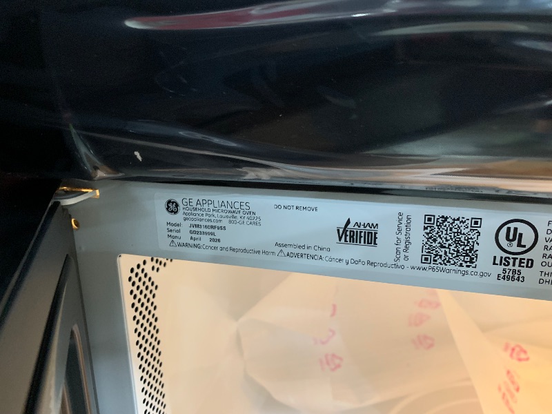 View 4 of ***DAMAGED***GE 30" Over-the-Range Microwave 1.6 Cu. Ft., 1000W Stainless Steel