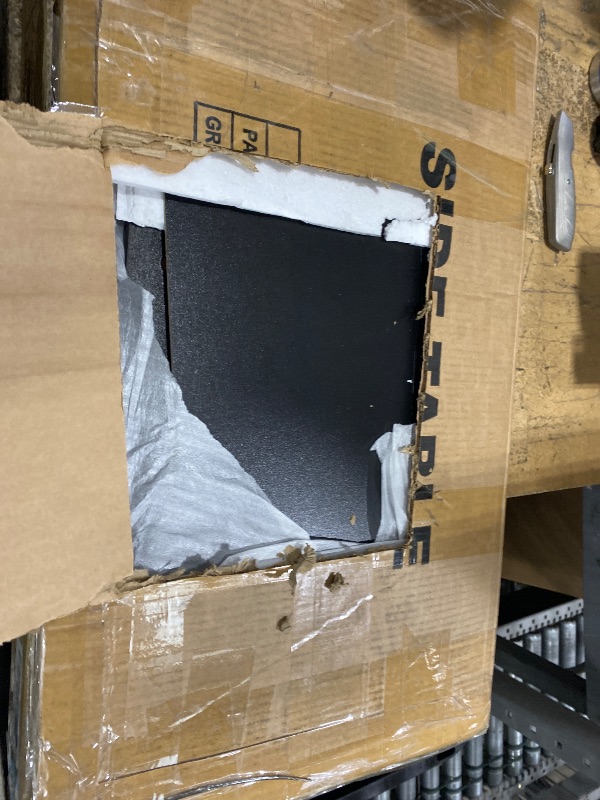 Photo 1 of ***MISSING INSTRUCTIONS**MINOR DAMAGE***Gadroad Black LED Nightstand with Charging Station