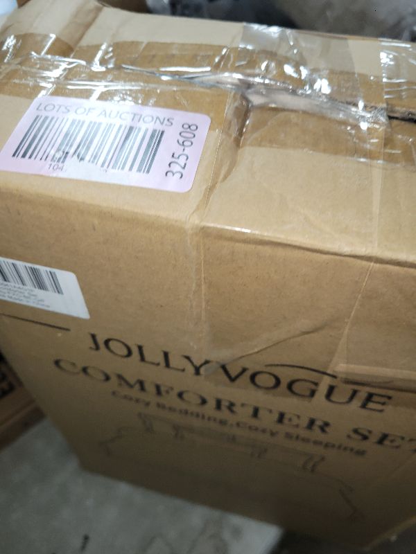 View 3 of JOLLYVOGUE Queen Comforter Set, Ultra-Soft Queen Size Comforter Sets, 7-Piece Bed in a Bag, Goose Down Alternative, Oeko-TEX Certified, Sheets & Pillowcases, Beige
