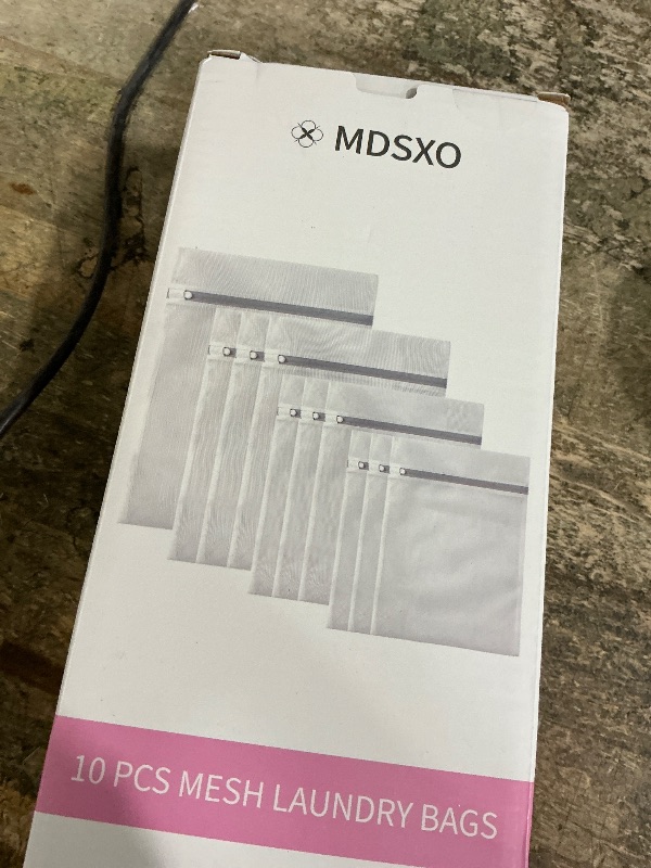 Photo 1 of 10 Pack Mesh Laundry Bags for Delicates with Non Rust Zipper- MDSXO White Laundry Bags Mesh Wash Bags, Easy Fit Bra, Sock,Lingerie,Sneaker,Baby Laundry for Washing Machine Travel Storage[1XL/3L/3M/3S]