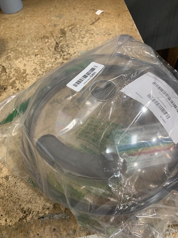 Photo 1 of 12 Inch Microwave Splatter Cover with Water Steamer, Integrated Handle