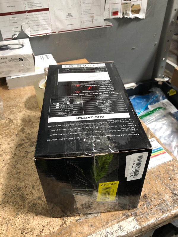 Photo 1 of *** DAMAGED - SEE NOTES ***
2-in-1 Bug Zapper Indoor & Outdoor with LED Night Light, 4000V Electric Mosquito Zapper, Insect Fly Trapper, Covers 2100?sq?ft, Mosquito Killer with 365nm UV Trap for Patio, Garage, Backyard, Porch