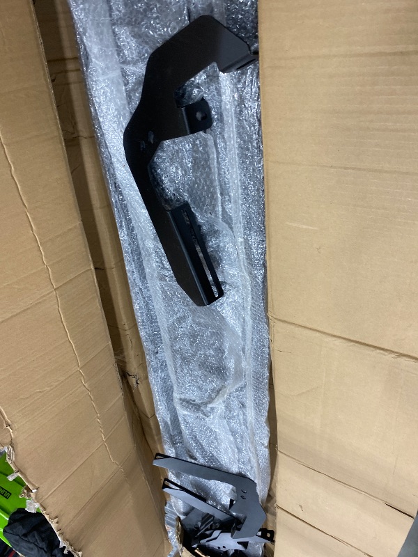 Photo 1 of **MISSING HARDWARE**** 7 Inches Running Boards Compatible with 2019-2026 Chevy Silverado & GMC Sierra 1500(Excl 2019 Ld/Lt) 2020-2025 Silverado/Sierra 2500HD 3500HD Crew Cab, Black Textured Side Step Nerf Bars