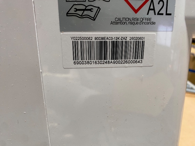 Photo 1 of *** ERROR SHOWS WHEN ON, PARTS ONLY ***** ZAFRO Smart Inverter Portable Air Conditioners, 16000 BTU (12000 BTU SACC)
