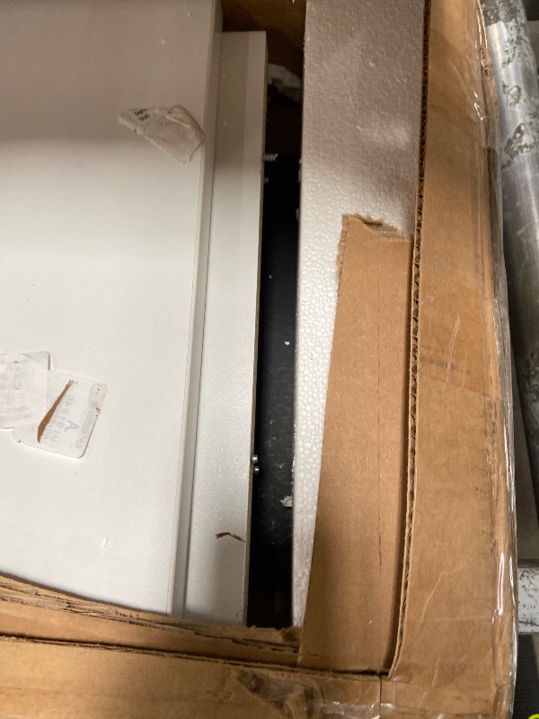Photo 1 of ***MAJOR DAMAGE***Bush Business Furniture Studio C Tall 5 Shelf Bookcase in White, Large Bookshelf for Home or Professional Office