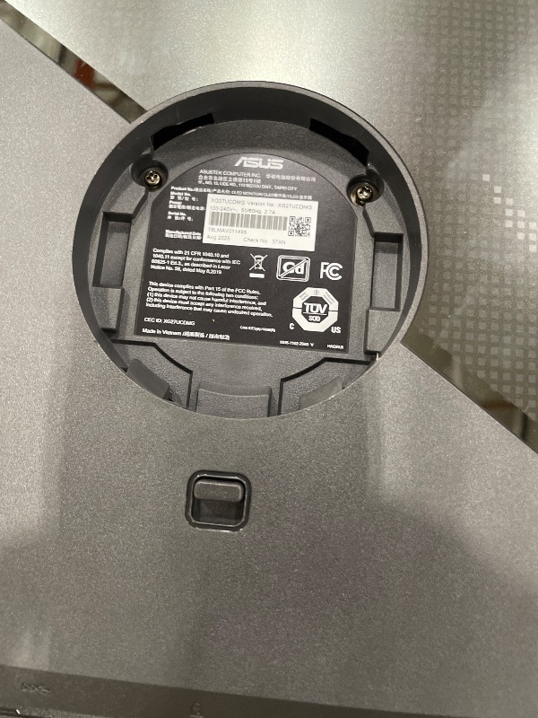 Photo 1 of **HAS SOME SCREEN DAMAGE**ASUS ROG XG27UCDMG 27 Inch 4K 240Hz Tandem QD-OLED G-SYNC Gaming Monitor