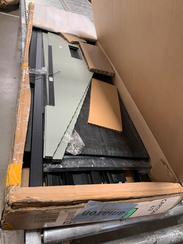 View 3 of ****USED UNKOWN IF PIECES MISSING****
DWVO 6x4 FT Outdoor Storage Shed with Reinforced Floor, Resin Storage Shed with Lockable Door, Window and Vents, Waterproof Plastic Tool Shed for Garden Patio Backyard (BOX 2 OF 2 ONLY)
