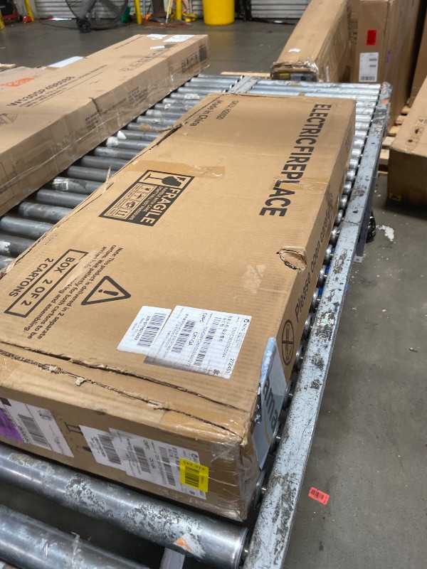 Photo 1 of ***********INCOMPLETE ITEM, BOX #1 OF 2 ONLY************** OneBlis 70" Floating TV Stand with Electric Fireplace