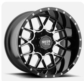 Photo 1 of 1 20 Inch Black Wheel Rim LIFTED Toyota Tacoma 4Runner Chevy Truck 6 Lug 20x12
