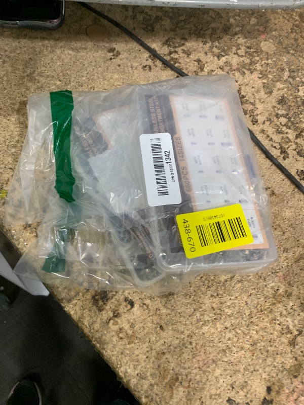 View 2 of 1150PCS Set Screws Assortment Kit, Metric & SAE Stainless Steel Screws