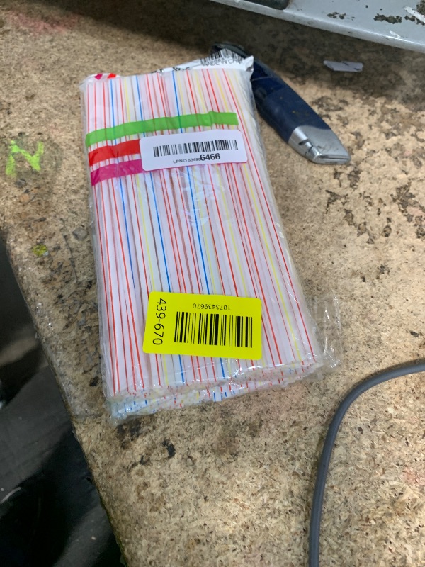 View 2 of [200 Pack] 8.5" High Flexible Plastic Straws