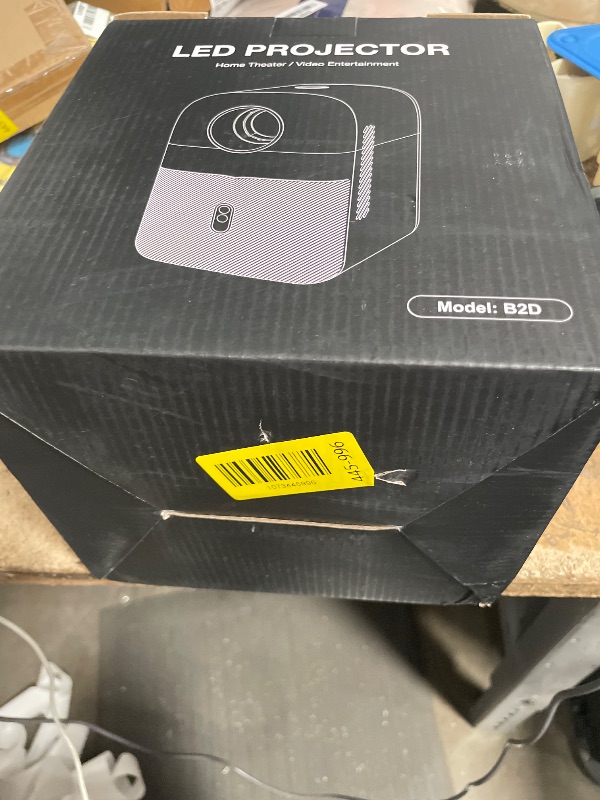 Photo 1 of [Electric Focus] GROVIEW Mini Projector Bluetooth, Fully Sealed Portable Projector, 75% Zoom & Low Noise, Movie Projector for Phone/Laptop/Stick/HDMI/USB-Gray