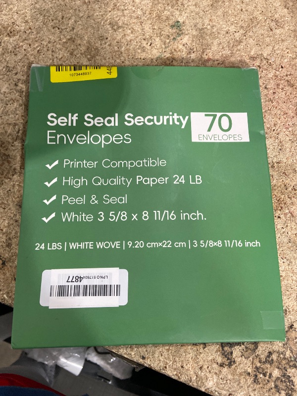 Photo 1 of #8 Double Window Security Check Envelopes,Double Window Self Seal Security Envelopes,No.8 Double Window Bussiness Envelopes,70 Pack,Size 3 5/8 x 8 11/16 Inches,Designed for Checks(NOT for INVOICES)