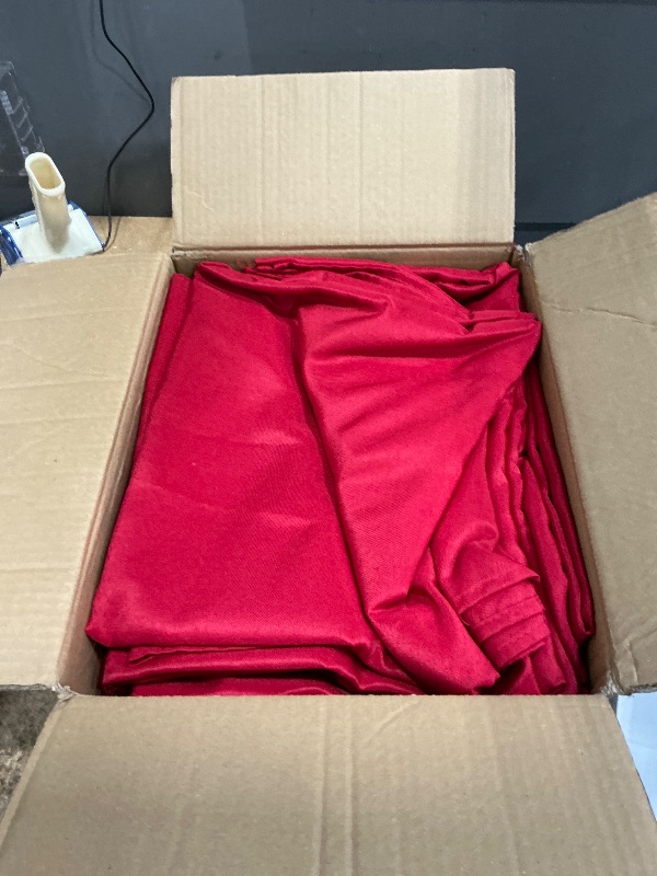 Photo 1 of ***MISSING PARTS***
Dailyset 10-Pack Red Tablecloths for Rectangle Tables, 60 x 102 Inches, Stain-Resistant Polyester Fabric for 6 Foot Tables - Washable Table Covers for Weddings, Banquets, Birthday Parties, Events