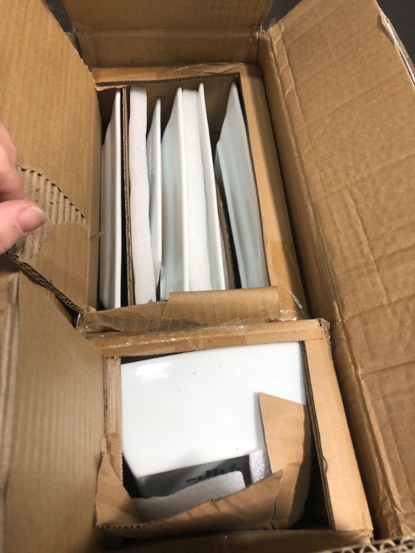 Photo 1 of (missing) Metflavor Stoneware Dinnerware Sets for 4, 12-Piece Scratch Resistant Plates and Bowls Set, Dishwasher and Microwave Safe Ceramic Dishes Set, Ribbed, Sculpted Dune